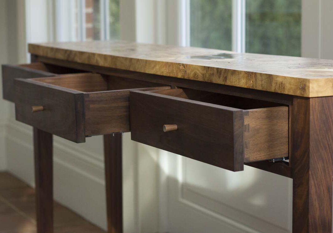 Console Table & Oak Desk