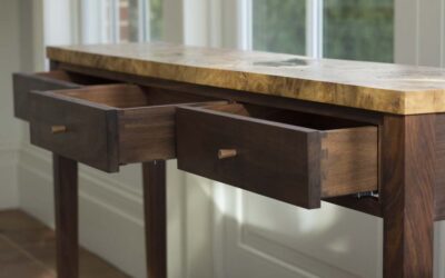 Console Table & Oak Desk
